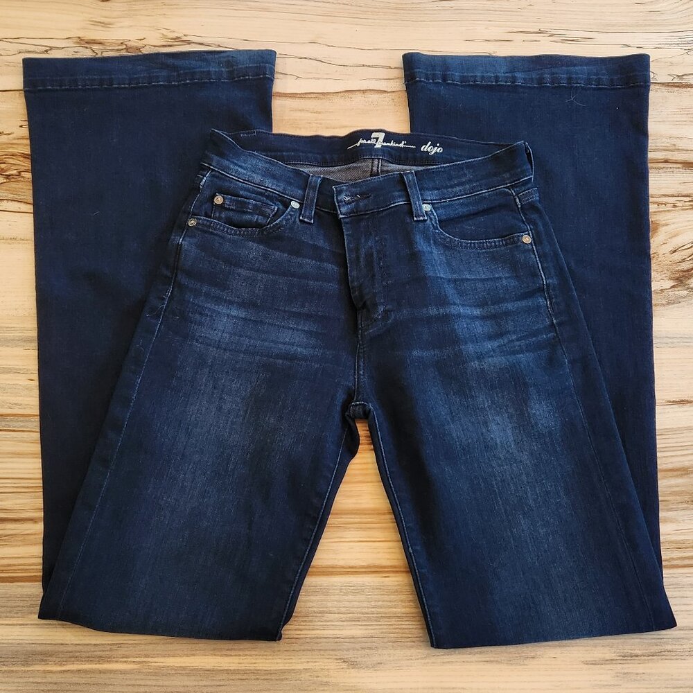 7 For All Mankind Dojo Flare Bell Bottom Low-rise Jeans